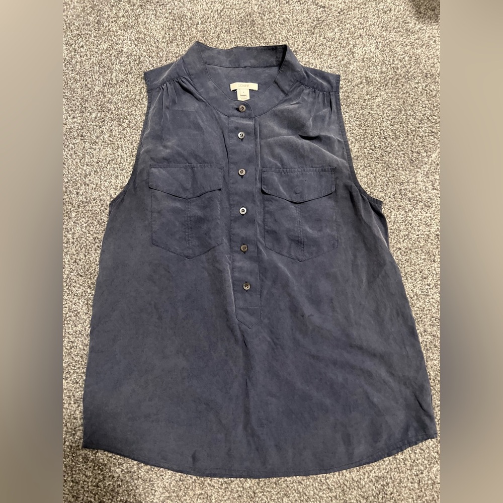 J. Crew 100% Silk Top